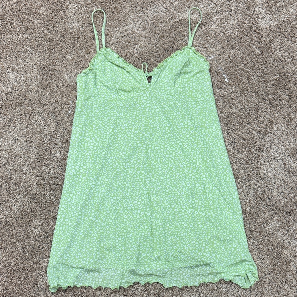 Green Floral Women's Nightgown